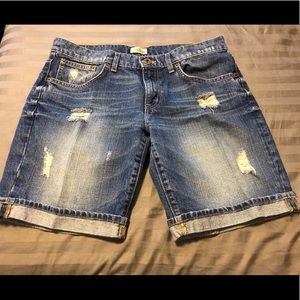 Gap Boyfriend Distressed Shorts
